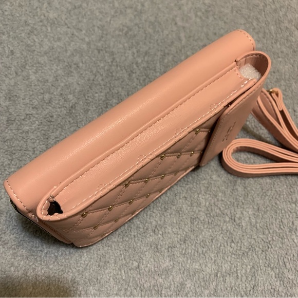 Montana West Pink quilted Crossbody Cell Phone bag RFID with full wallet NWT - Picture 7 of 9